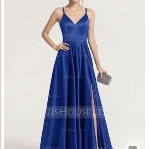 Navy blue prom dress from jjshouse
